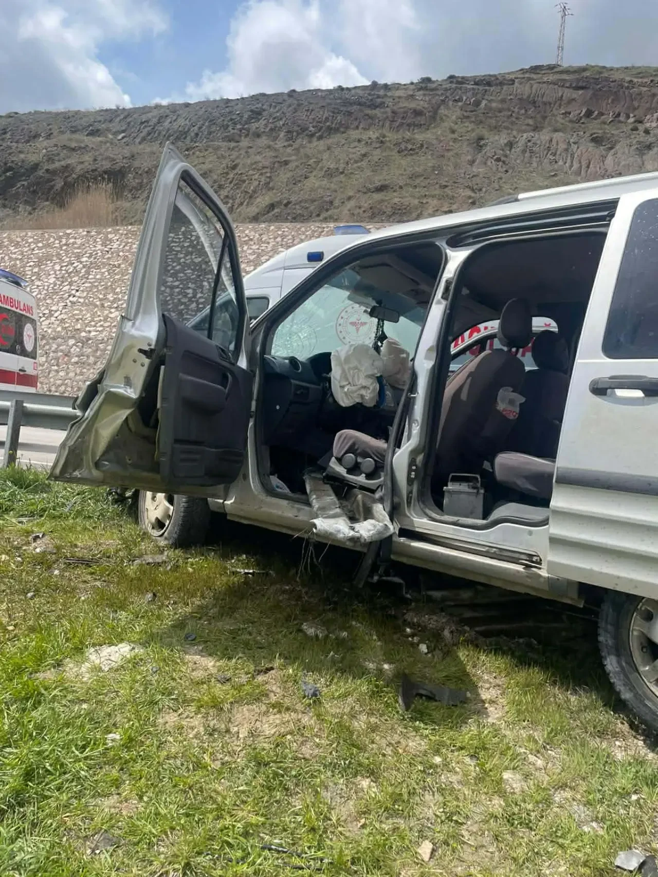 Merzifon Yolunda Tek Taraflı Kaza: 1 Yaralı 1