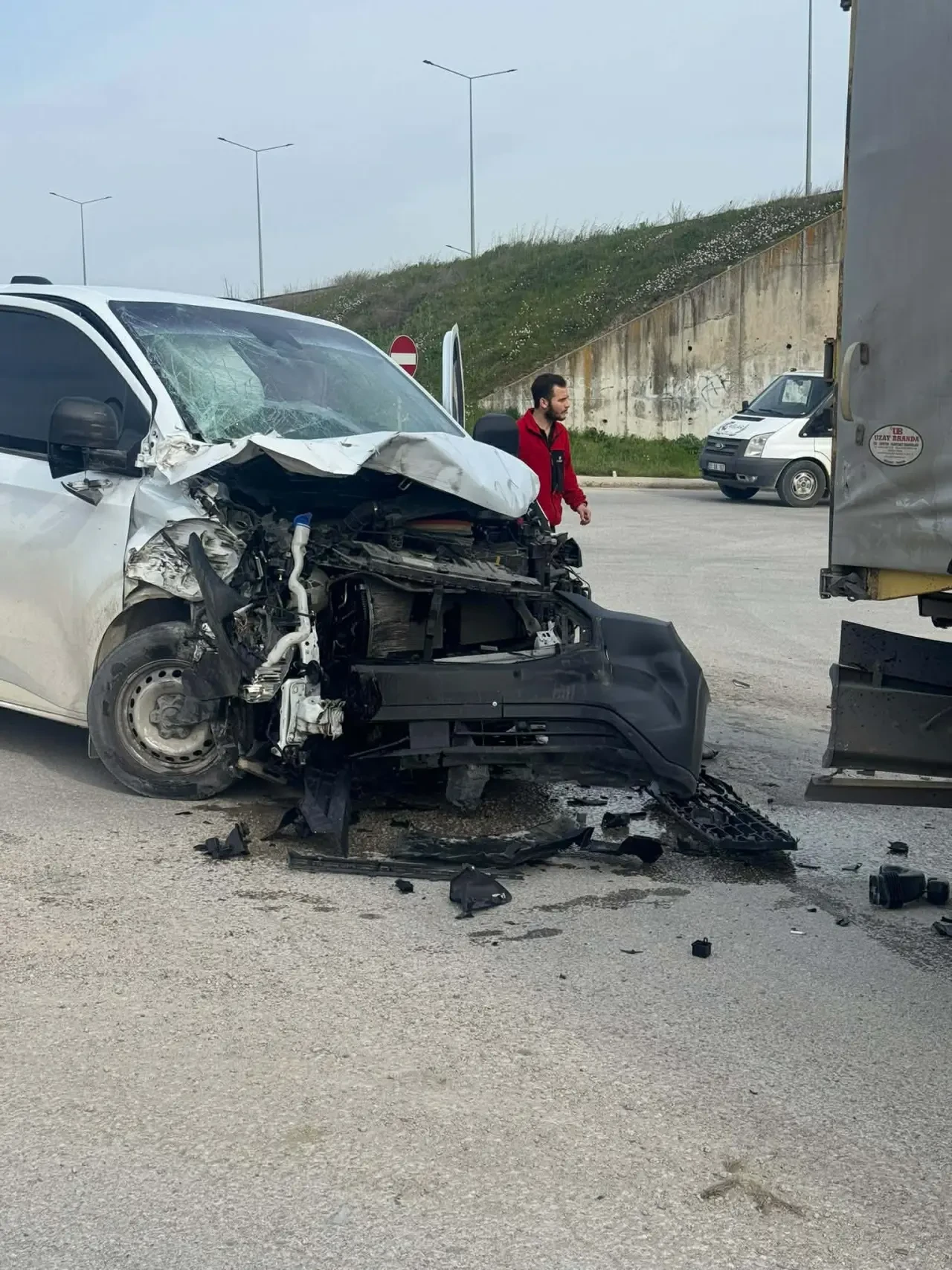 Merzifon Havalimanı Yolunda Kaza: 1 Yaralı 1