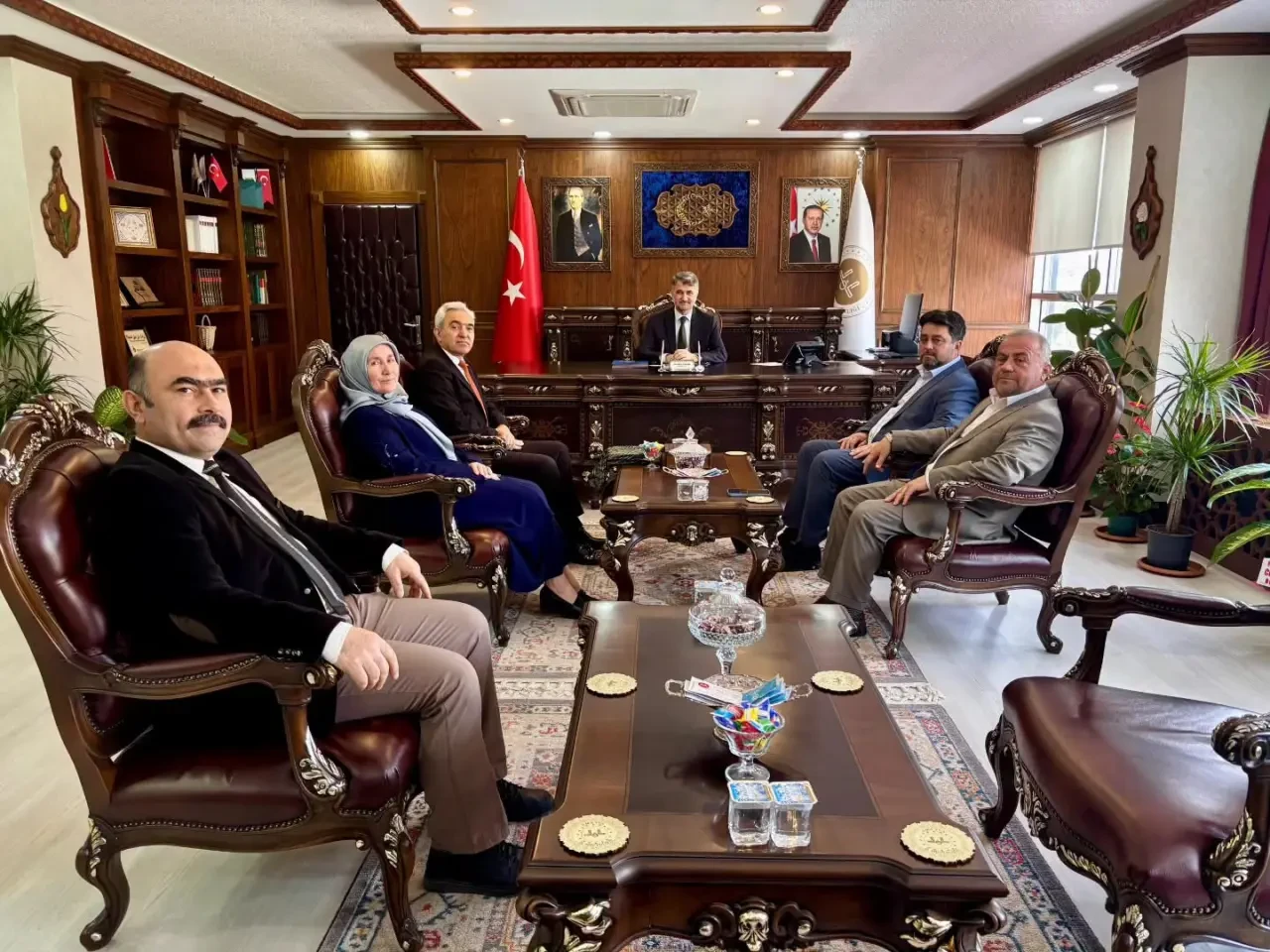 Amasya Müftüsü Yavuz Misafirlerini Ağırladı 2