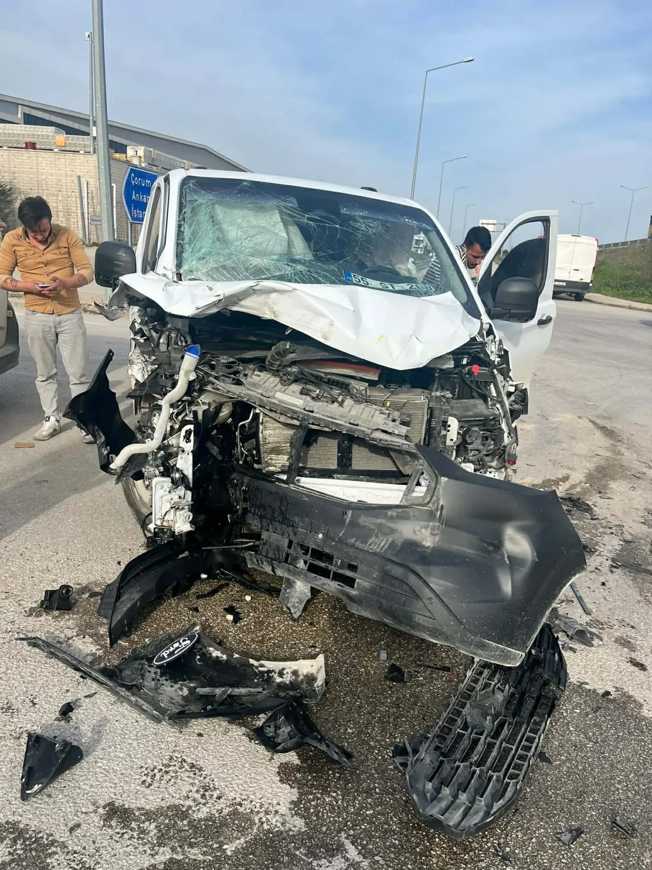 Merzifon Havalimanı Yolunda Kaza: 1 Yaralı 4