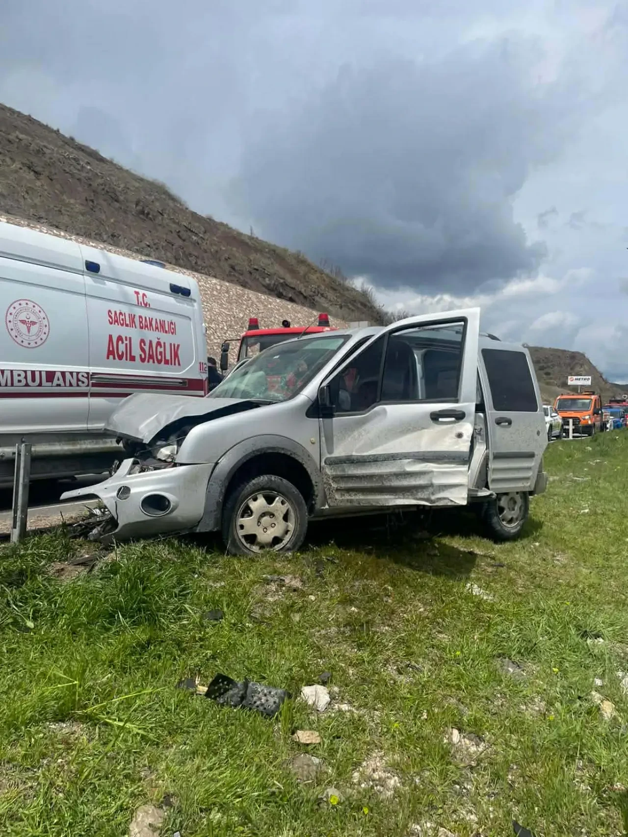 Merzifon Yolunda Tek Taraflı Kaza: 1 Yaralı 3