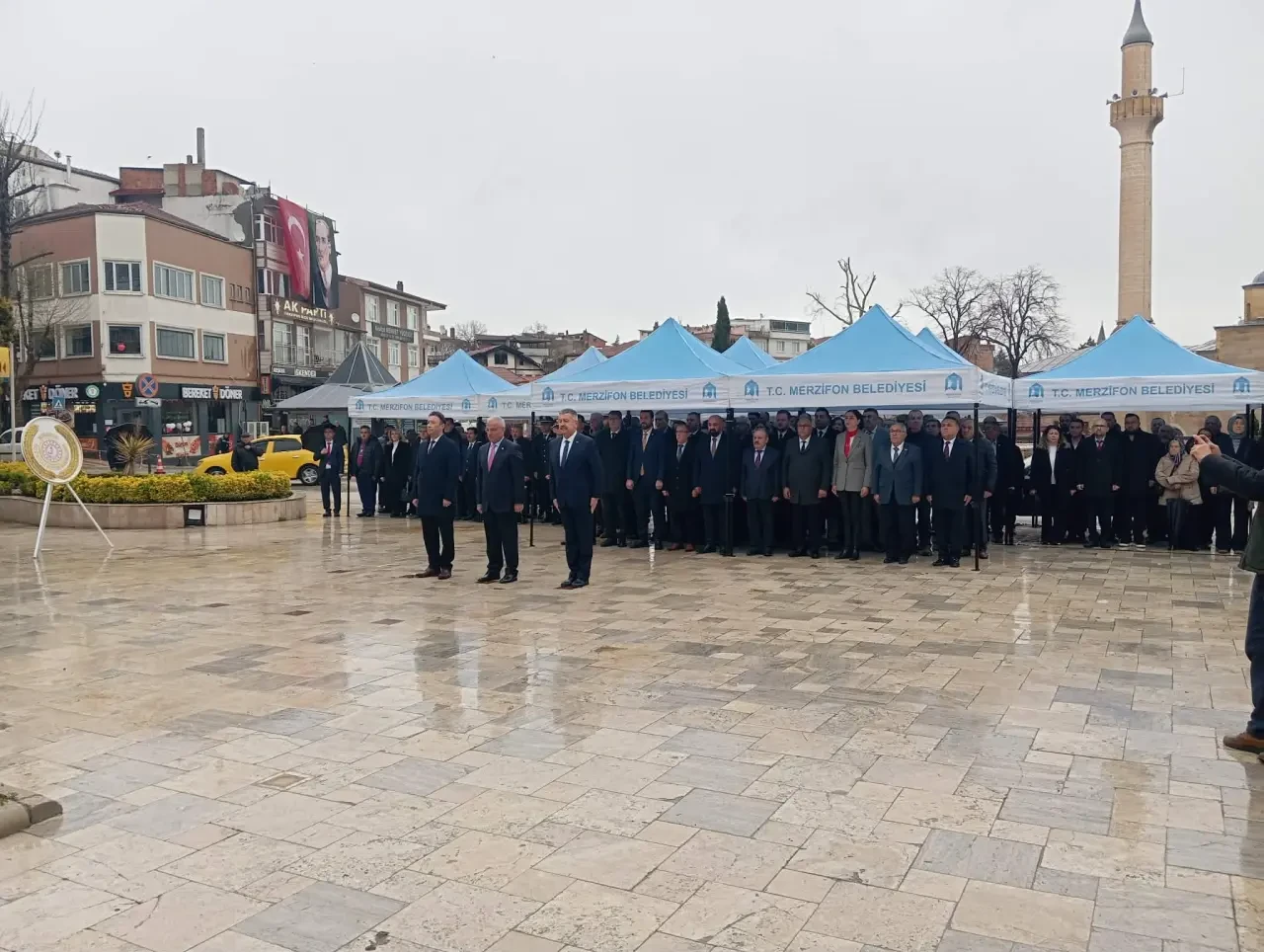 Merzifon’da 23 Nisan Coşkusu Çelenk Töreniyle Başladı 3