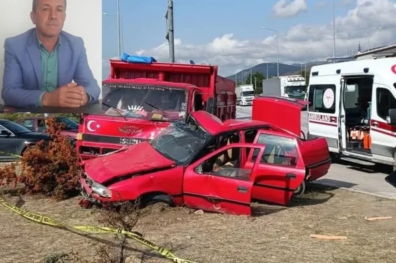 FECİ KAZADA ESKİ MUHTAR HAYATINI KAYBETTİ