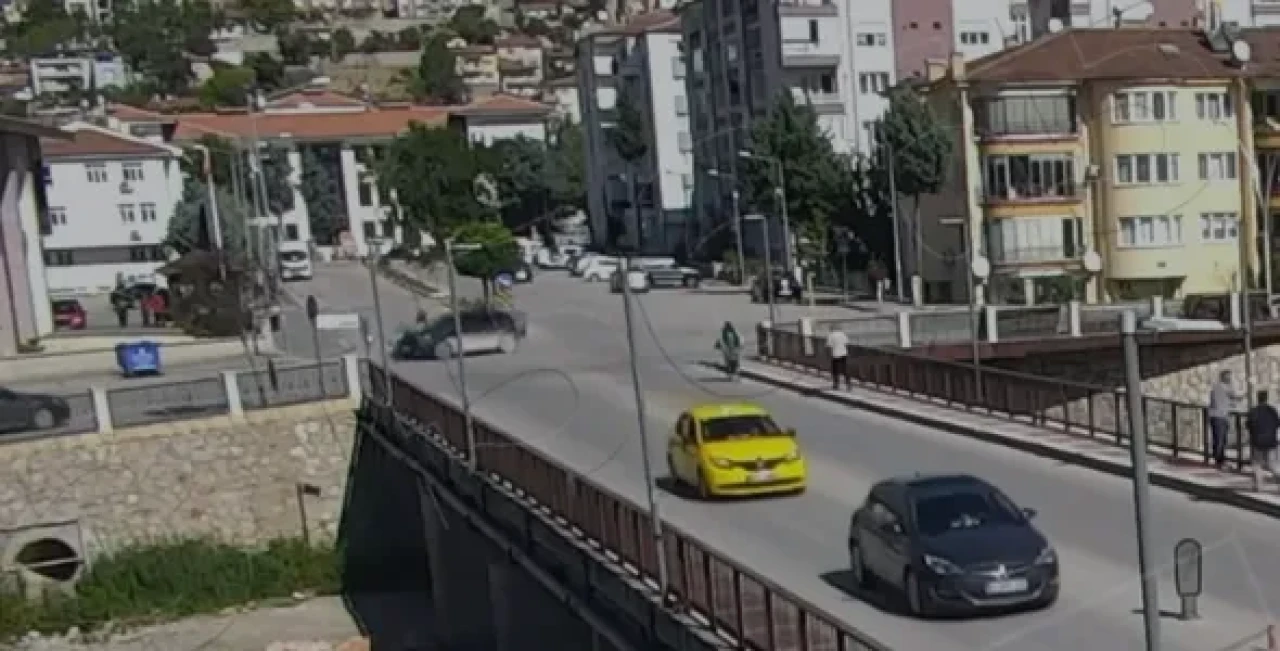 Amasya’da Kaza Motosiklet Sürücüsü Yaralandı