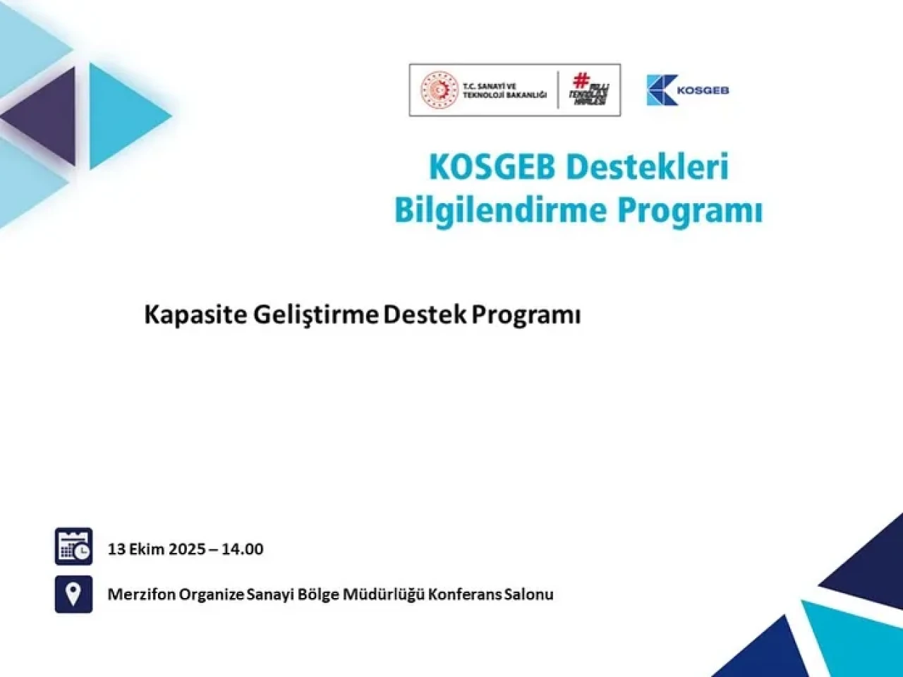 Sanayicilere Teşvik ve Destek Toplantısı