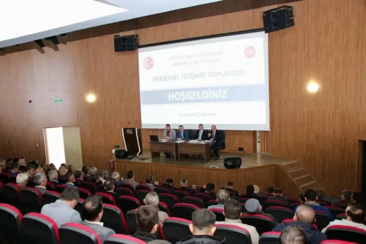 Amasya İl Müftülüğü’nde Ekim Ayı Personel Toplantısı