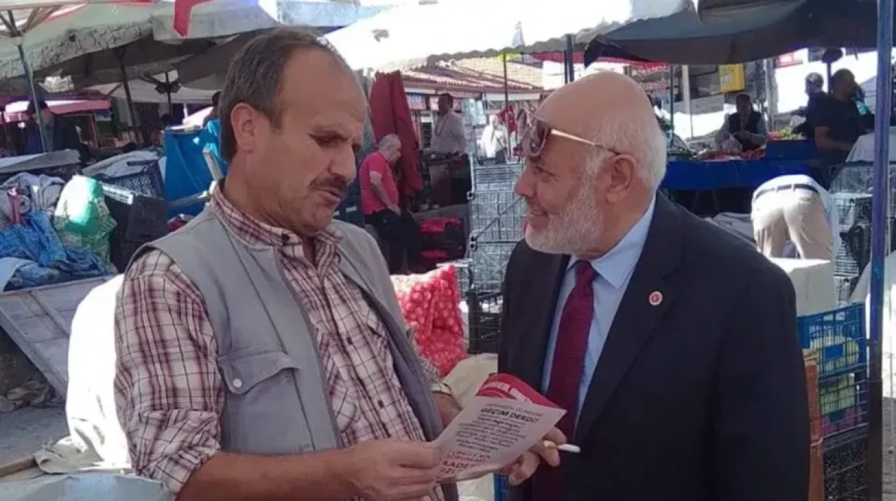 Saadet Partisi Sahada!