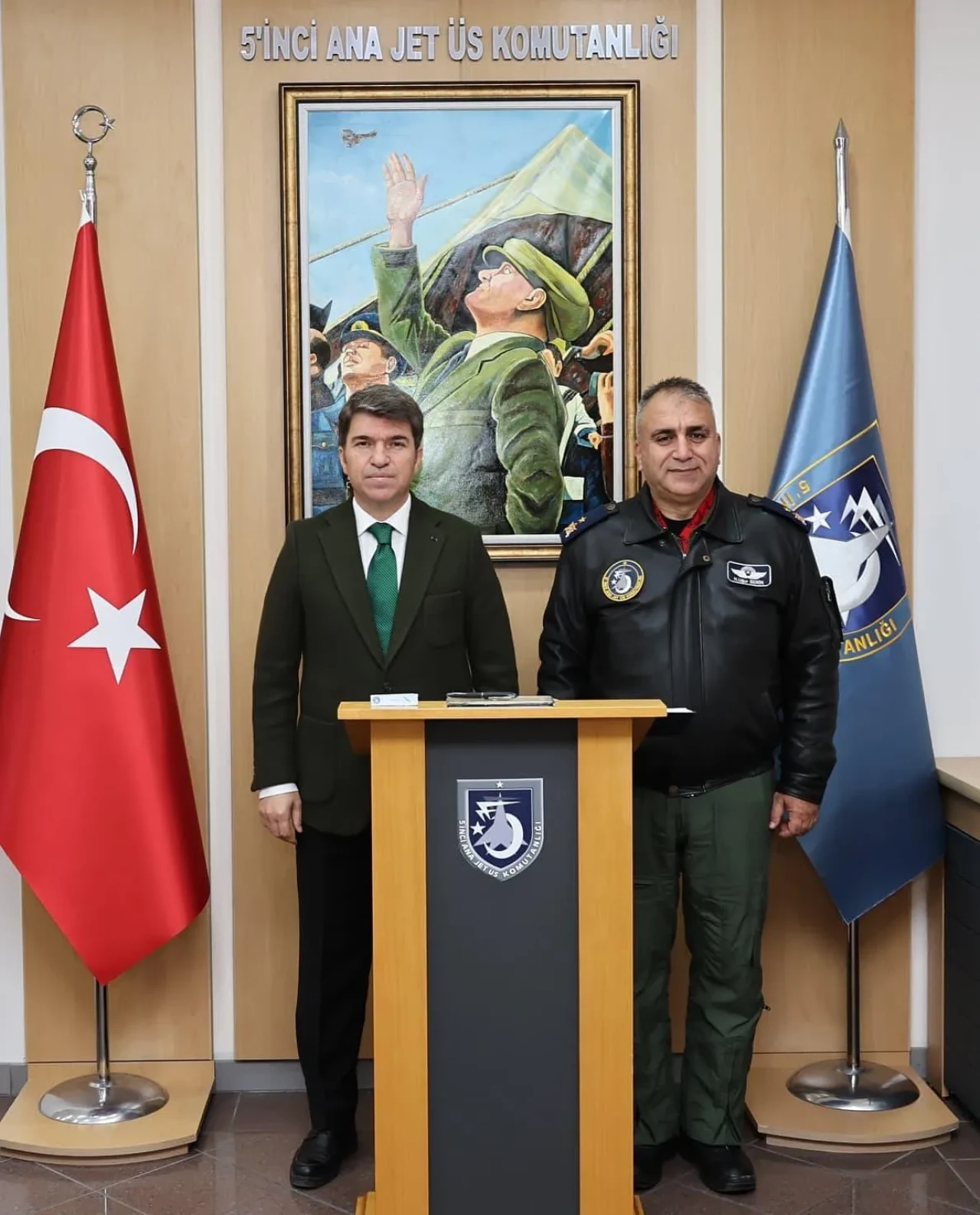 Vali Bakan’dan 5. Ana Jet Üs Komutanlığı’na Ziyaret