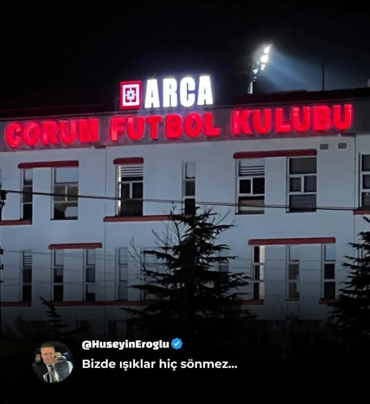 EROĞLU’NDAN ANLAMLI MESAJ! “BİZDE IŞIKLAR HİÇ SÖNMEZ…”