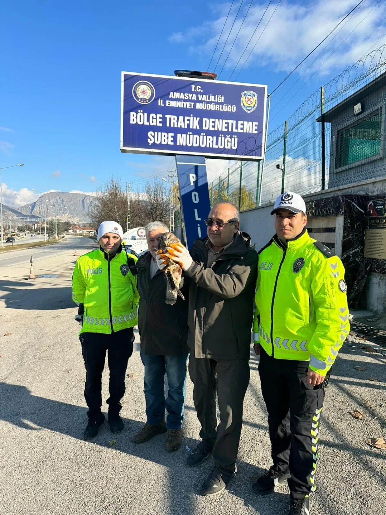 Amasya Emniyet Ekiplerinden Yaban Hayatına Duyarlı Müdahale