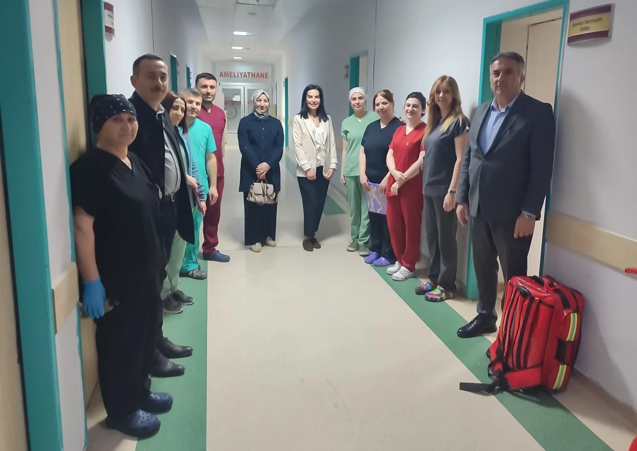 Merzifon’da Hastane Yönetiminden Bayram Ziyareti