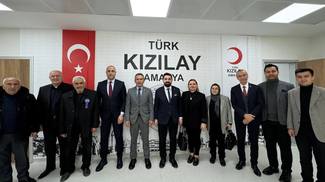 MHP Amasya’dan Kızılay’a Hayırlı Olsun Ziyareti