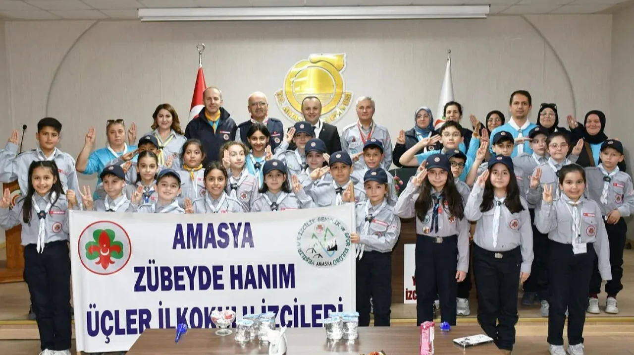 Başkan Sevindi Minik İzcileri Sevgiyle Ağırladı