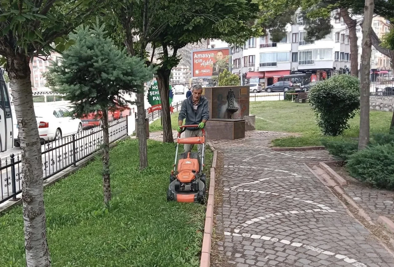 Amasya Belediyesi’nden Yeşil Alanlara Bahar Dokunuşu