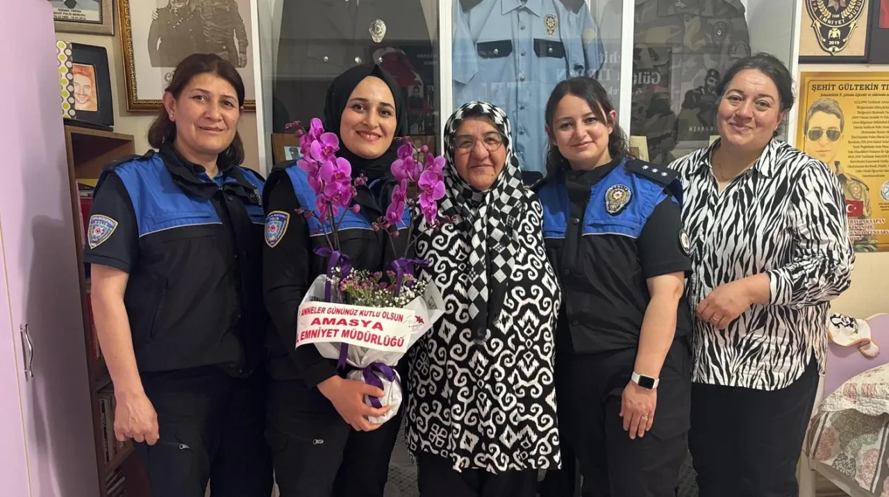 Amasya Emniyetinden Şehit Annelerine Anlamlı Anneler Günü Ziyareti