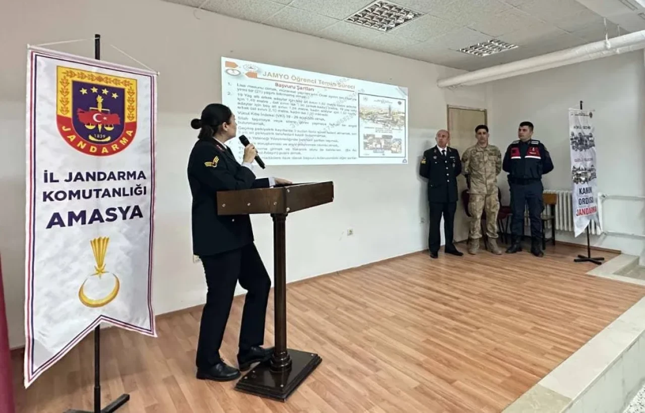Gümüşhacıköy’de Liselilere Yönelik Kariyer Günleri: Jandarma Tanıtımı Yapıldı