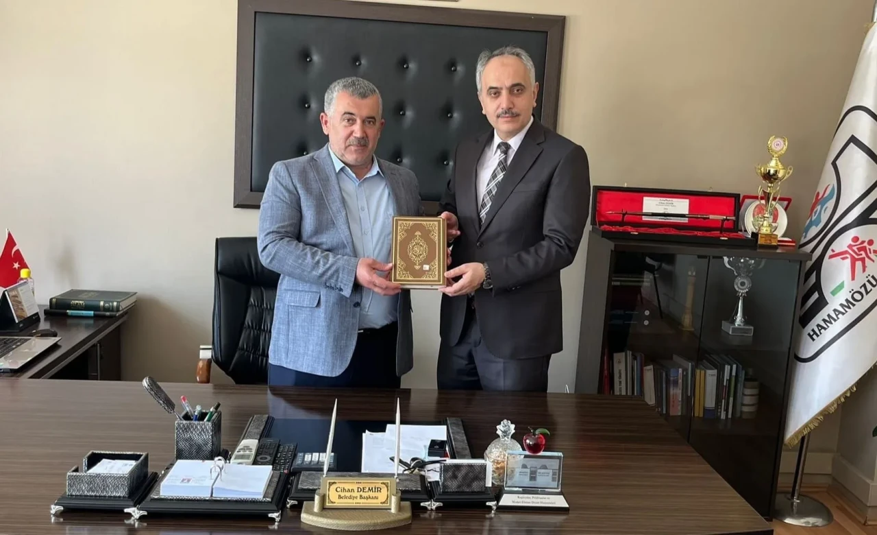 Müftü Hamza Bayram’dan Başkan Cihan Demir’e Nezaket Ziyareti