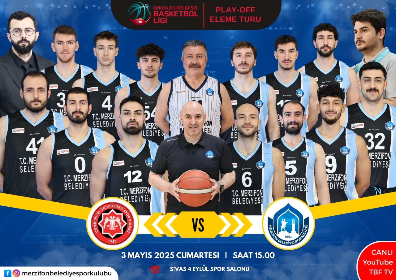 Merzifon Belediyespor, Play-Off Eleme Turu’nda Sivas Deplasmanında