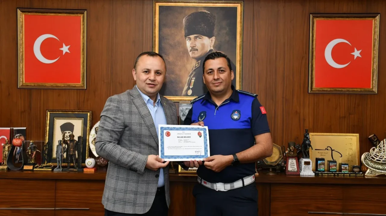 Amasya'da Zabıta Emeği Belgelerle Taçlandı