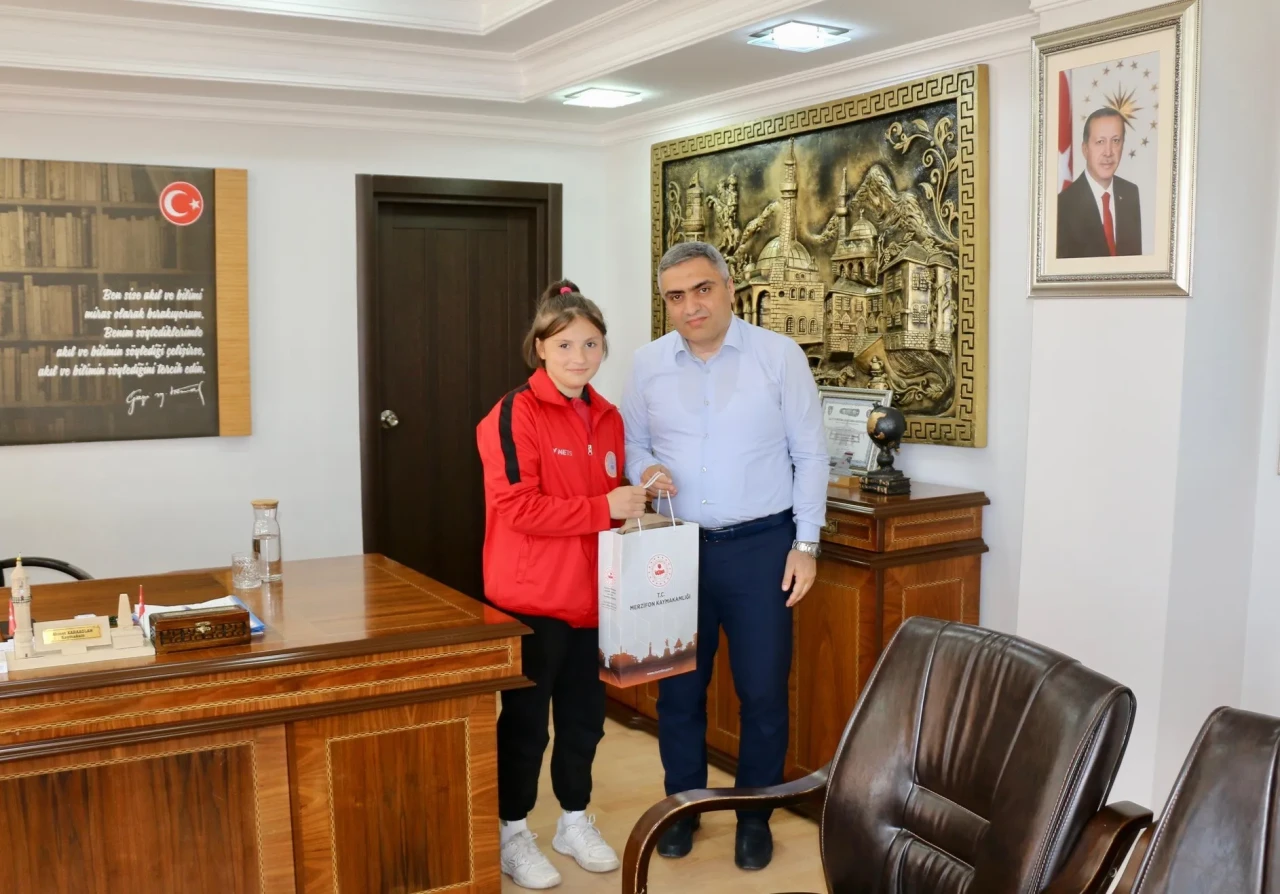 Türkiye Üçüncüsü Köse’den Kaymakam Karaaslan’a Ziyaret