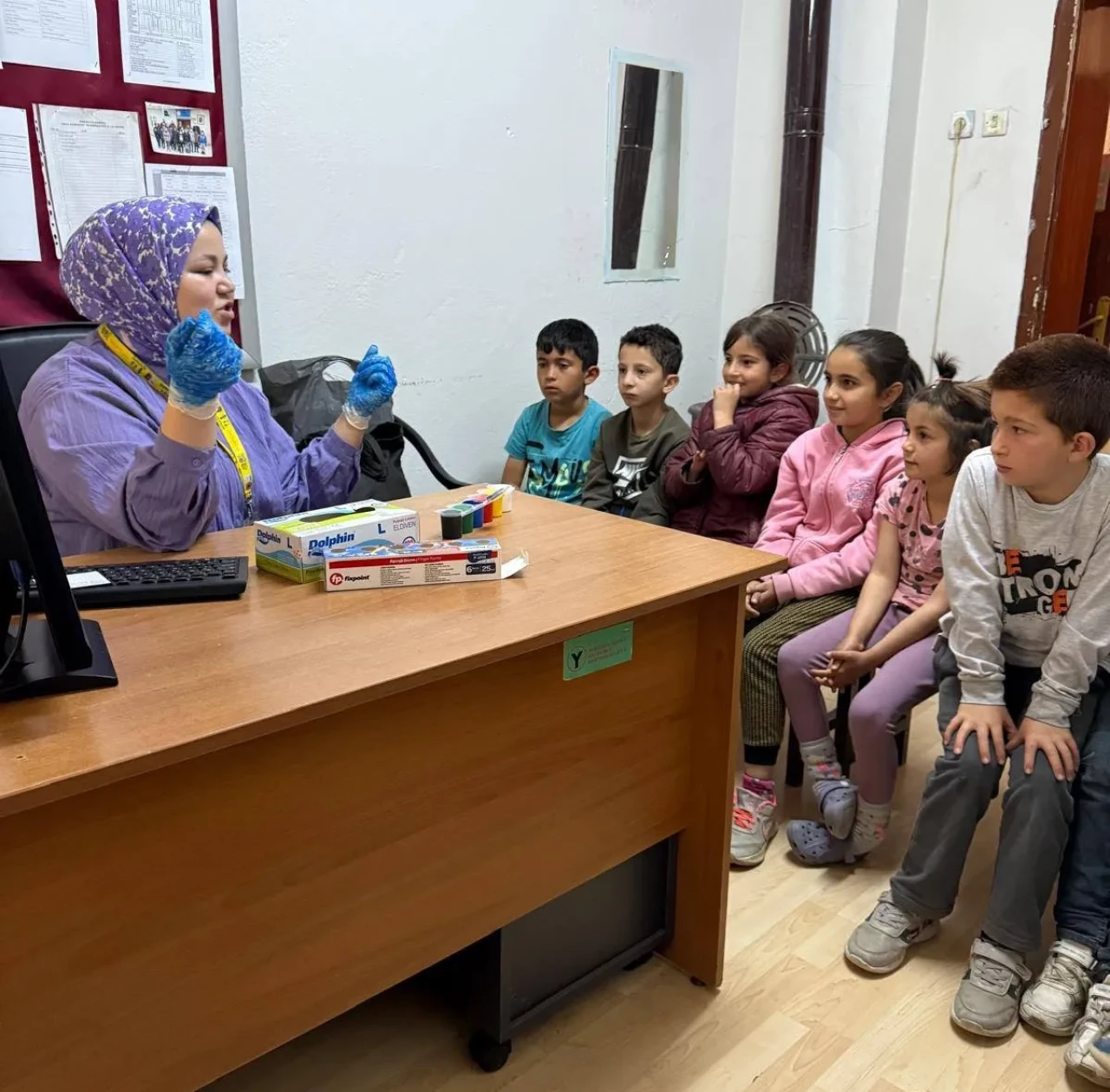 Direkli İlkokulu Öğrencilerine Ağız ve Diş Sağlığı Eğitimi Verildi