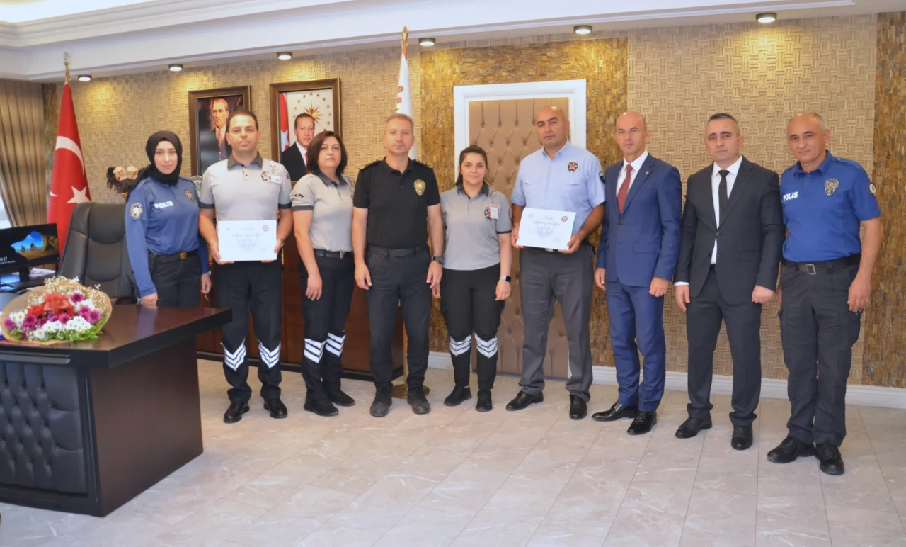 Özel Güvenlikten Emniyet Müdürü Saraç’a Anlamlı Ziyaret