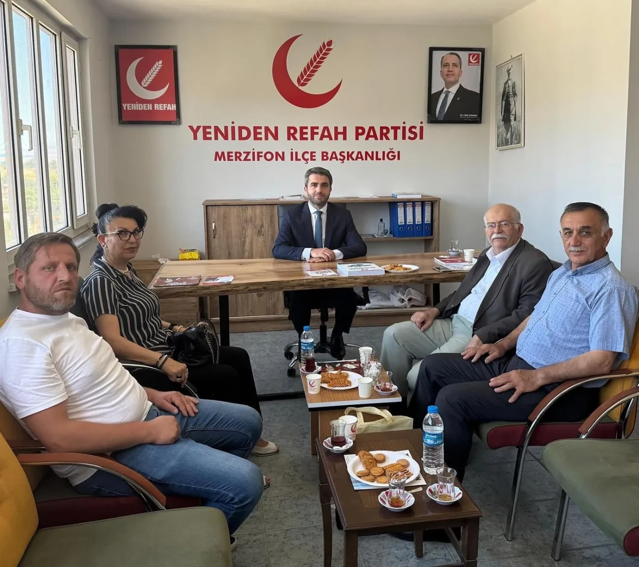Merzifon Vakfı’ndan Yeniden Refah Partisi’ne Nezaket Ziyareti