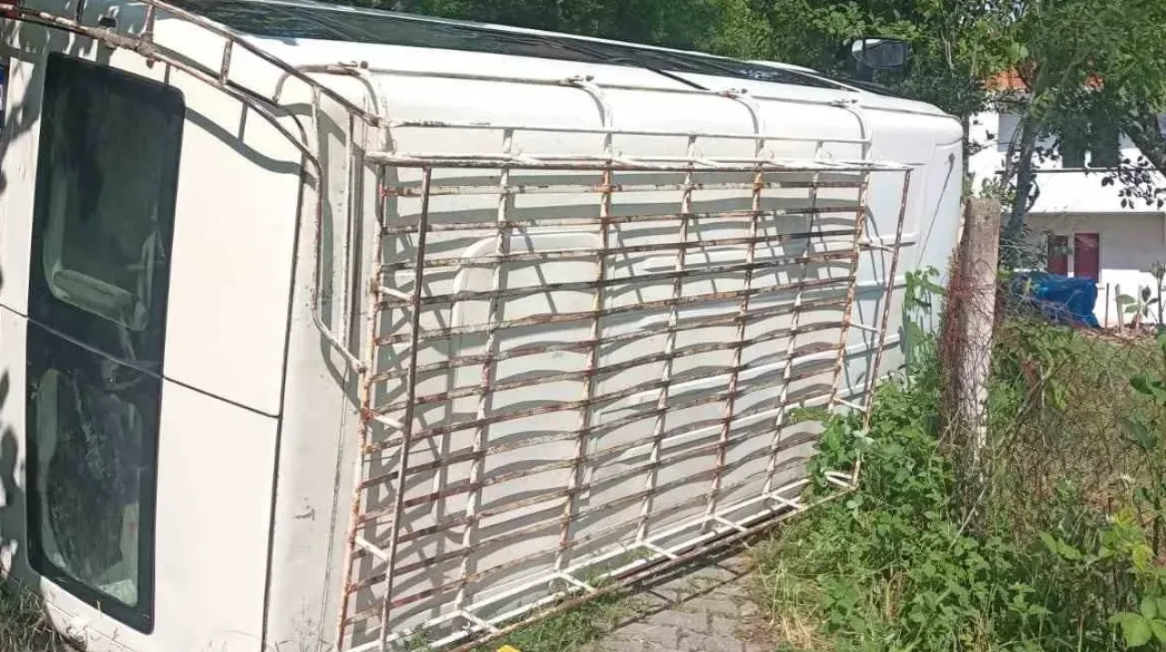 Minibüs devrildi: 3 yaralı