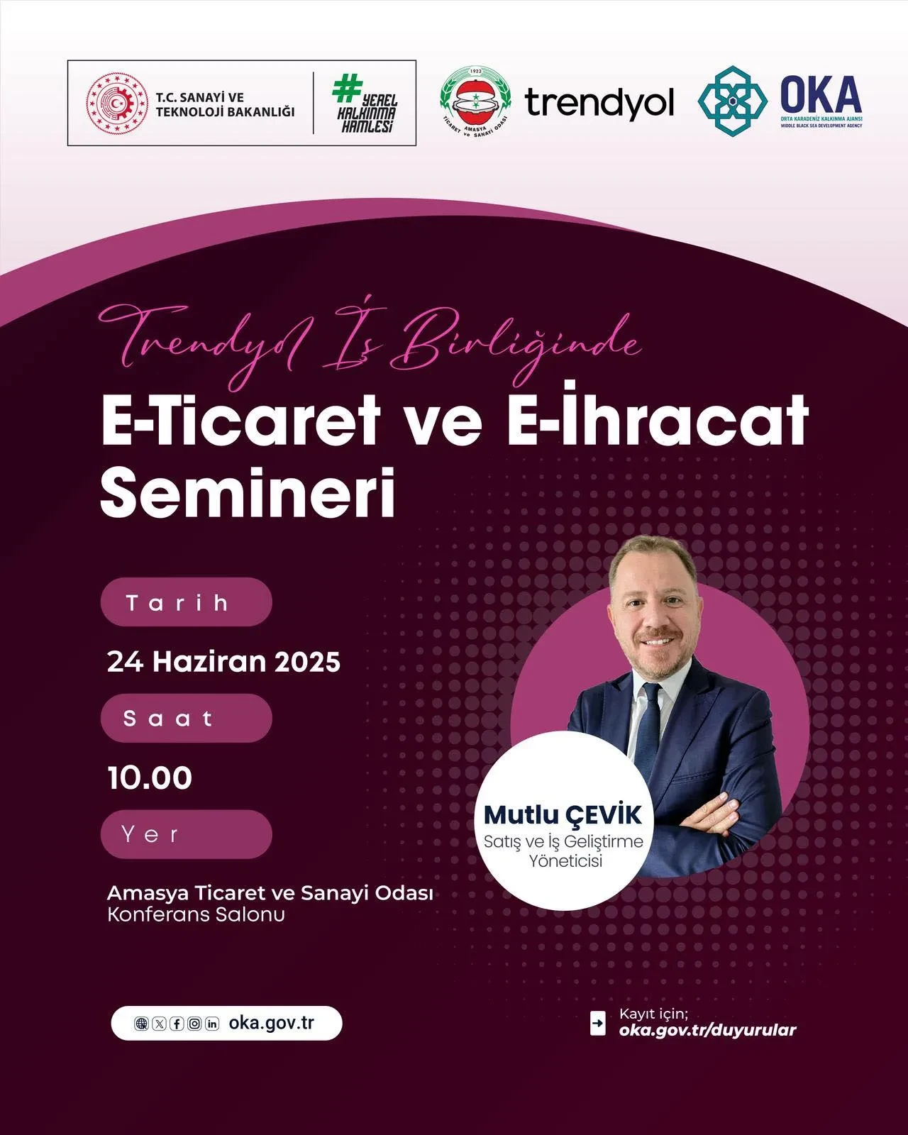 Amasya’da e-ticaret ve e-ihracat semineri: Trendyol iş birliğiyle dijital pazarlara açılım fırsatı