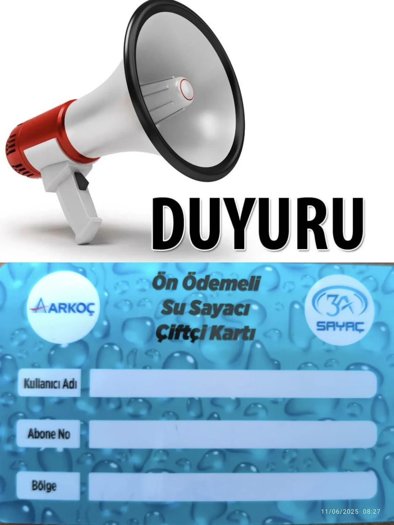 Hamamözü Belediyesi’nden Çiftçilere “Ön Ödemeli Su Sayacı Çiftçi Kartı” Uygulaması