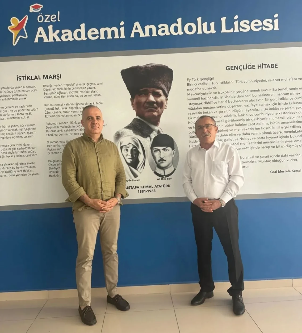 CHP Merzifon İlçe Başkanı Hasan Caba’dan Özel Akademi Anadolu Lisesi’ne Ziyaret