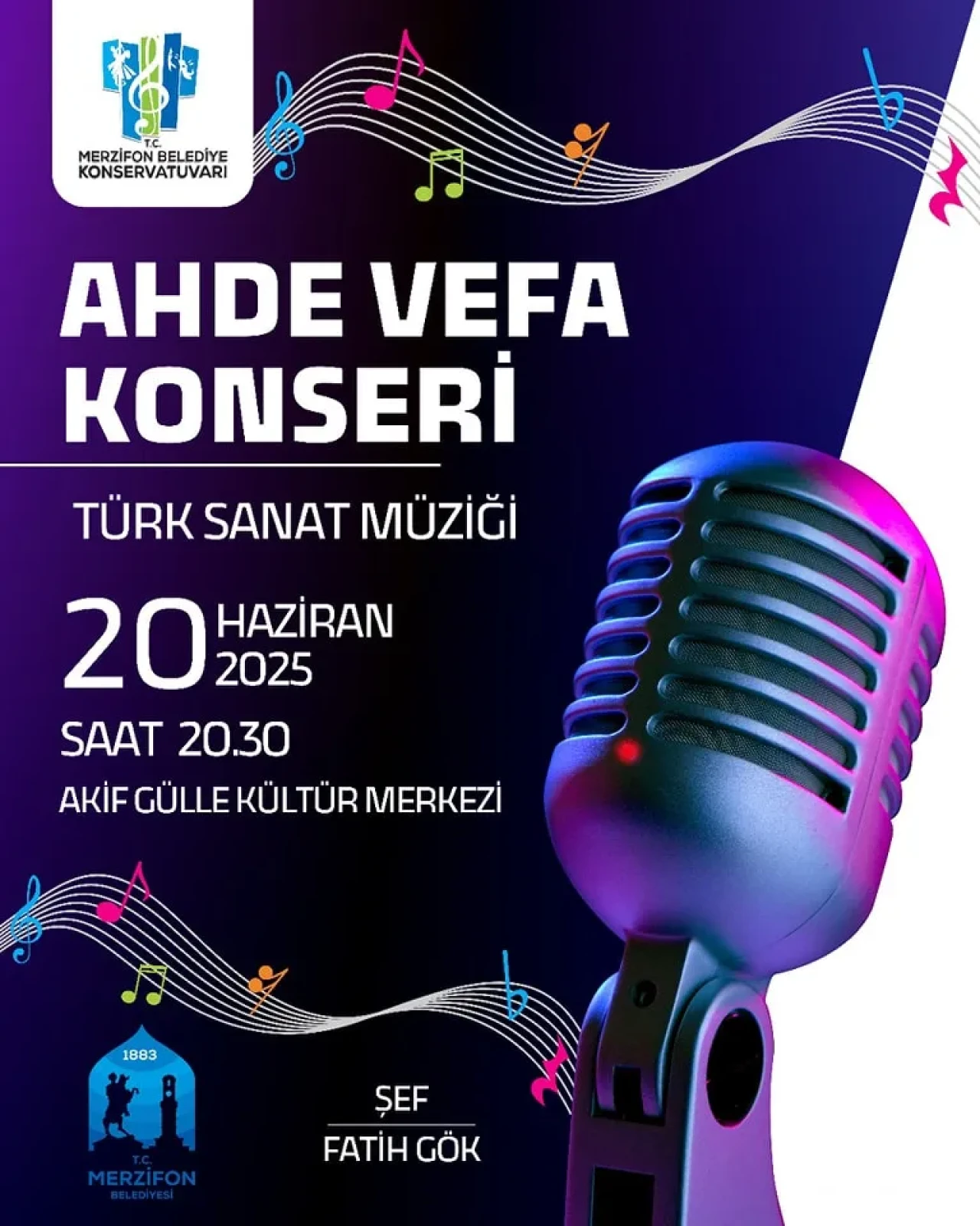 Merzifon’da “Ahde Vefa” Konseriyle Türk Sanat Müziği Ziyafeti
