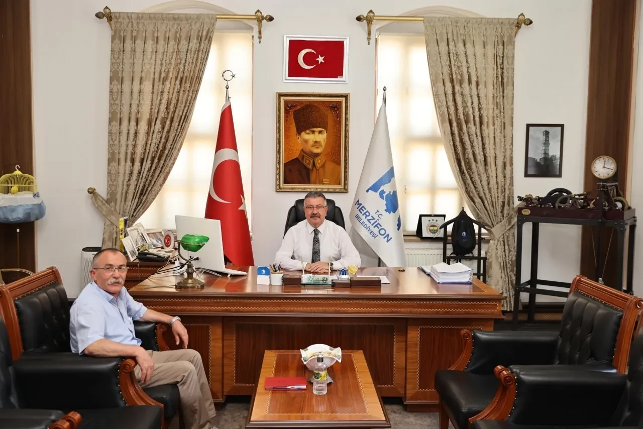 CHP Merzifon İlçe Başkanı Hasan Caba’dan Başkan Alp Kargı’ya Ziyaret