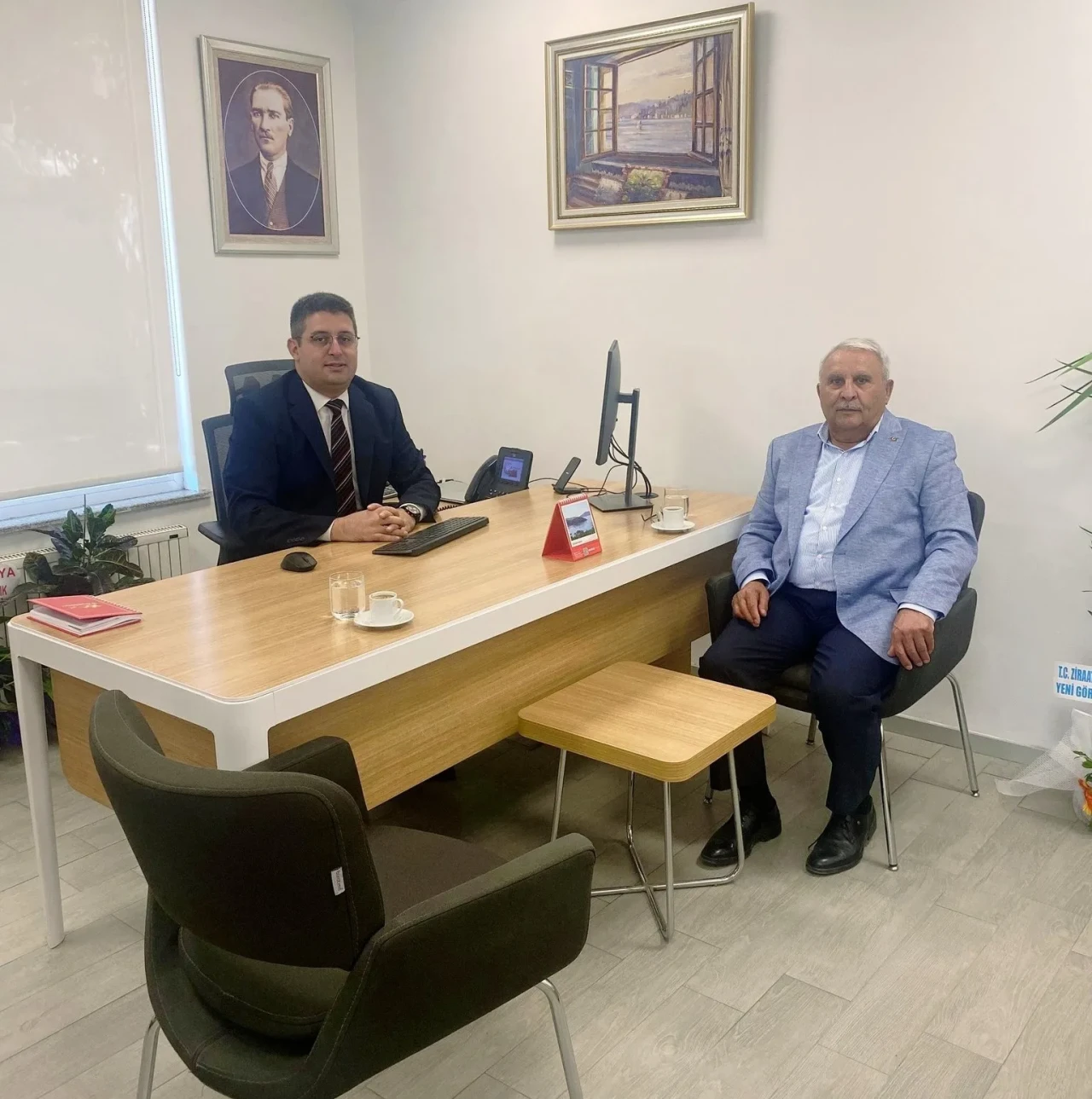 Başkan Şahin’den Ziraat Bankası Müdürü Kantar’a Hayırlı Olsun Ziyareti