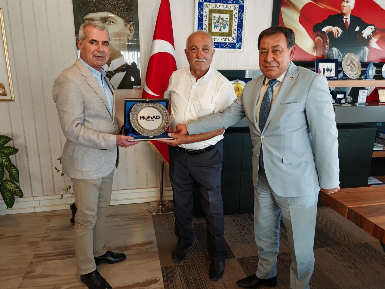 MÜSİAD Amasya Heyetinden Merzifon TSO’ya İş Birliği Ziyareti