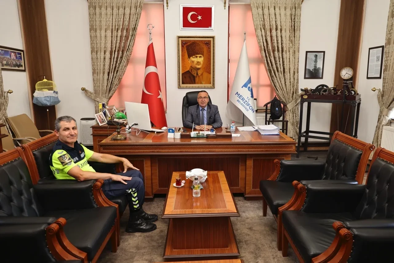 Jandarma Komutan Vekili Özden İnal’dan Merzifon Belediyesi’ne Ziyaret