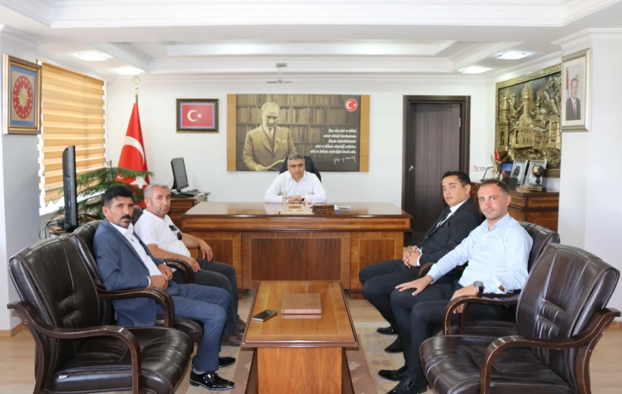 Sapan ve Yönetimi’nden Kaymakam Karaaslan’a Ziyaret