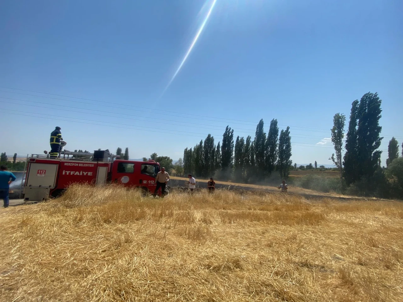 Yine Çavundur, Yine Yangın! İtfaiyeden Hızlı Müdahale