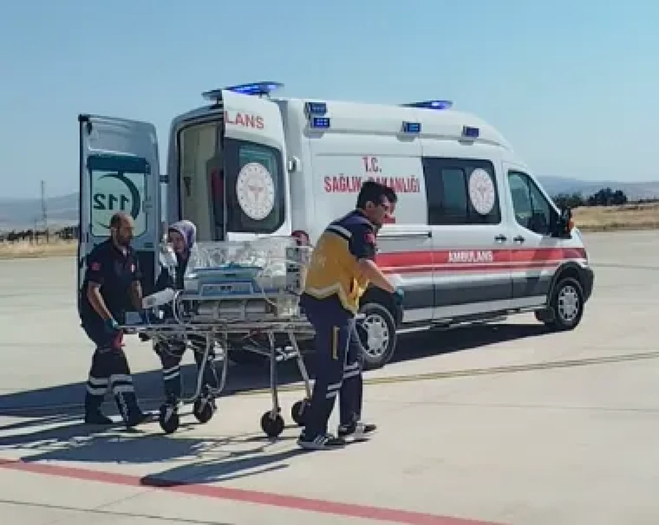 Prematüre Bebek İçin Havadan Umut: Merzifon’dan Ankara’ya Helikopter Ambulansla Sevk