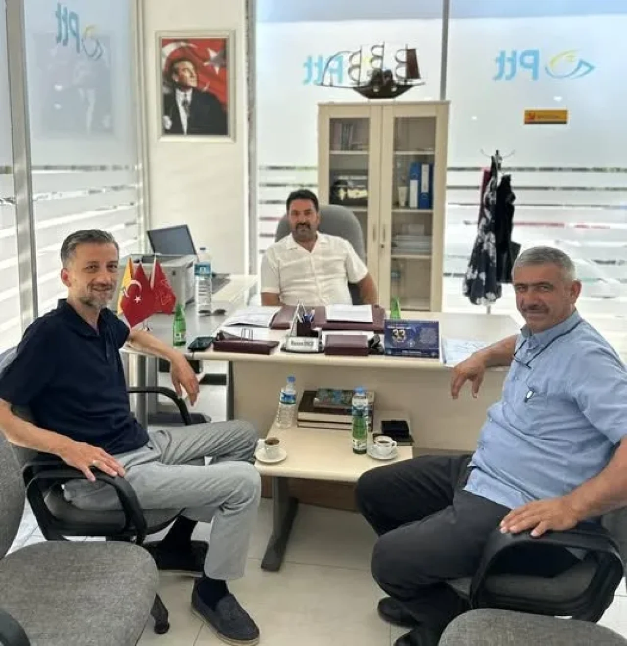 İl Genel Meclis Üyesi Kuzucu’dan PTT Müdürü İnce’ye Ziyaret