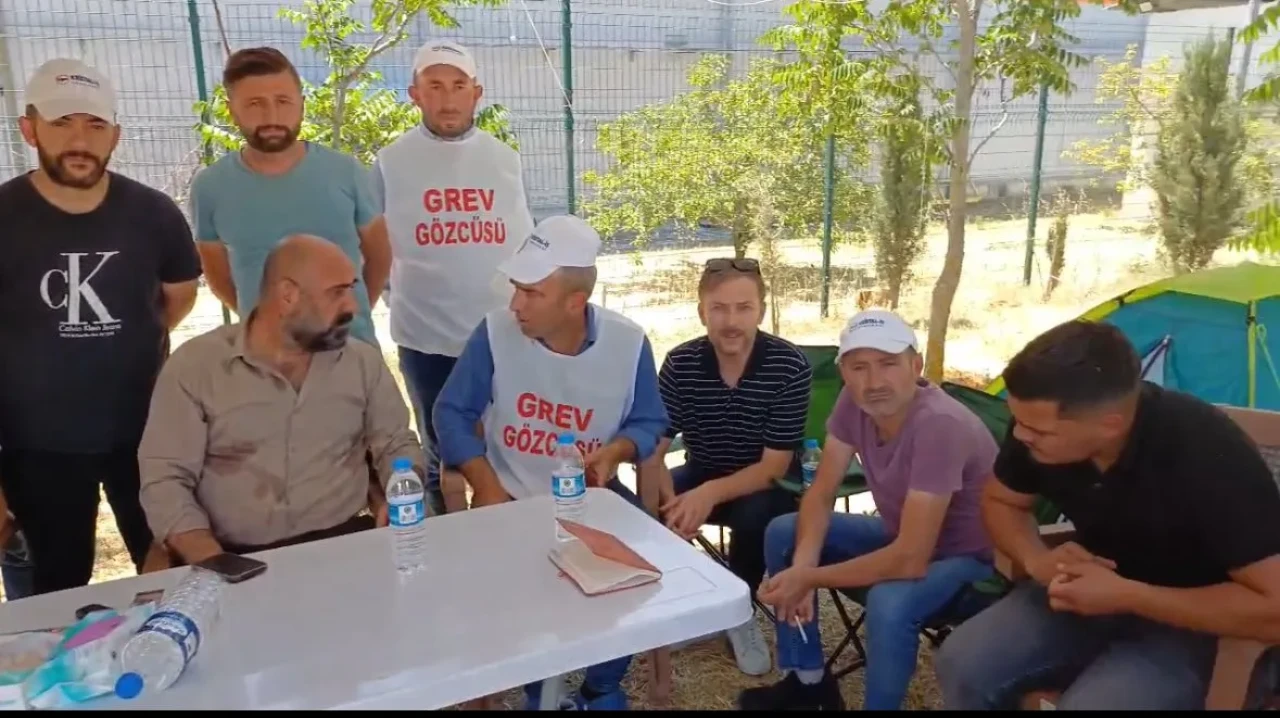 MHP Merzifon İlçe Başkanı Hüseyin Saka’dan Grevdeki İşçilere Destek Ziyareti