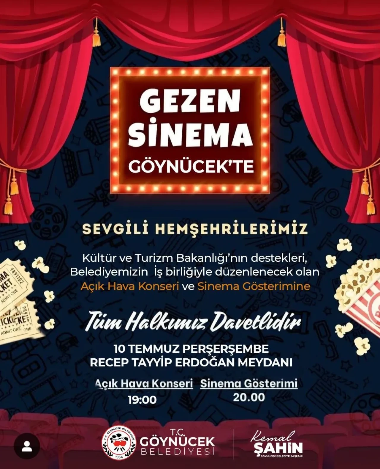 Göynücek’te Yaz Akşamlarına Sanat ve Sinema Rüzgarı Esiyor