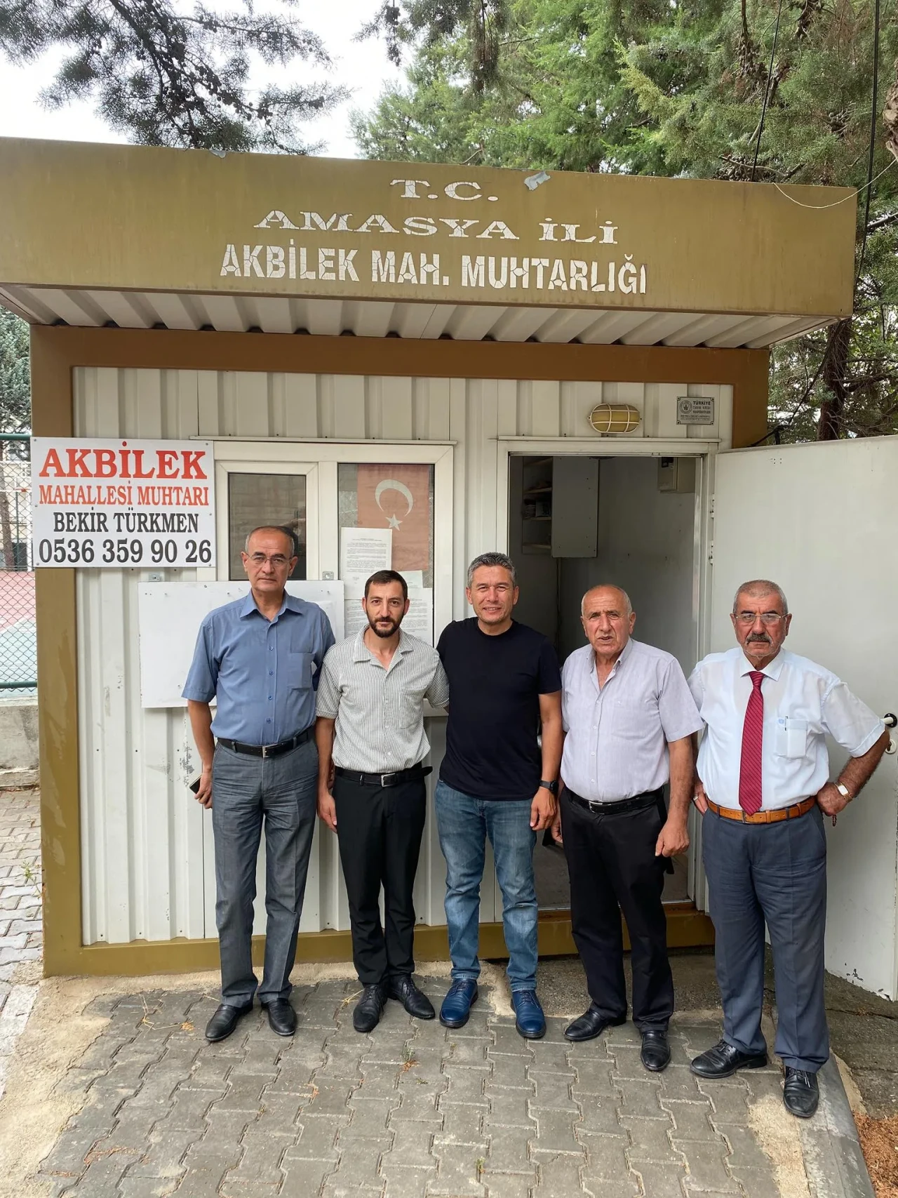 MHP Amasya Teşkilatından Akbilek Mahallesi Muhtarı Bekir Türkmen’e Ziyaret