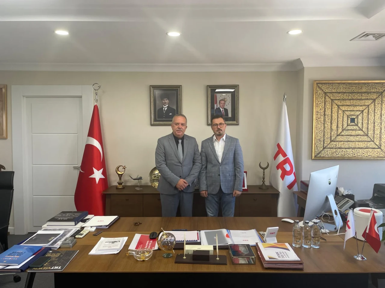 Rektör Turabi’den TRT Genel Müdür Yardımcısı Eroğlu’na Ziyaret