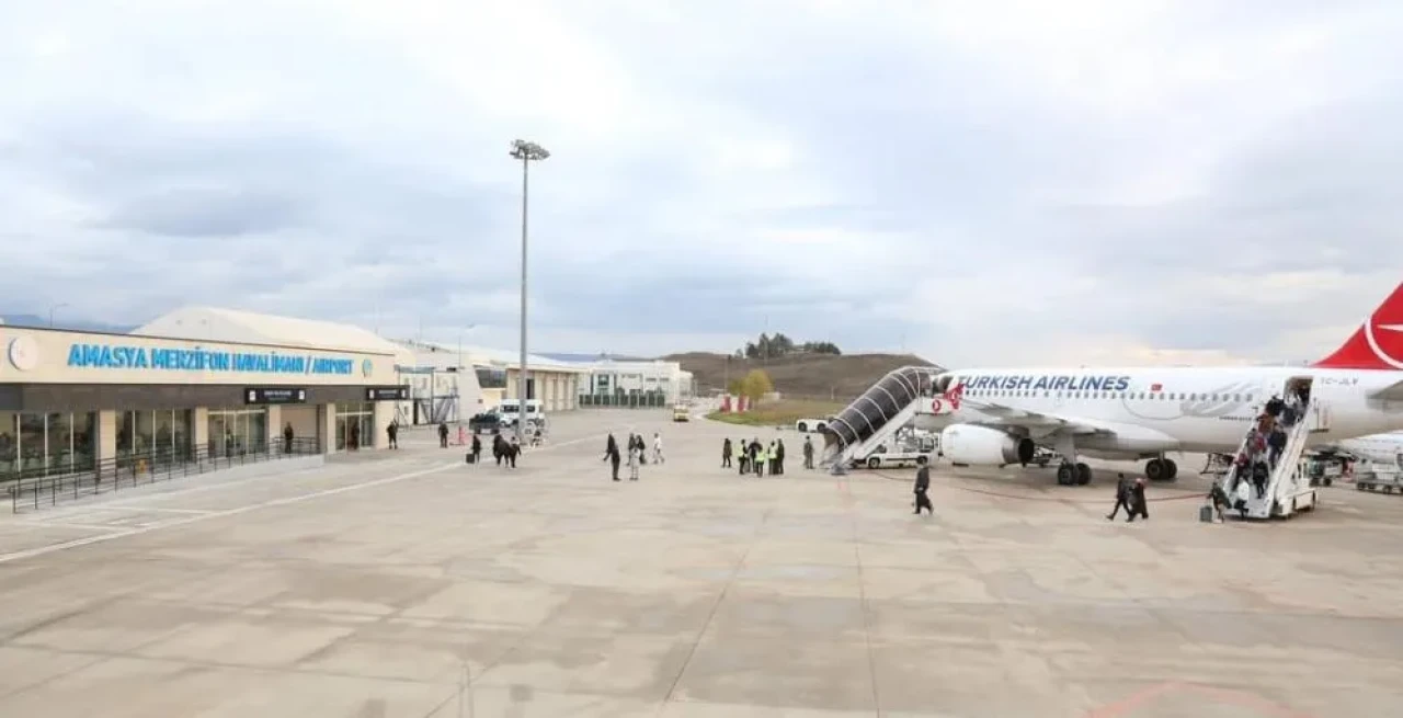 Temmuz Ayında Amasya Merzifon Havalimanı 12.350 Yolcuya Hizmet Verdi