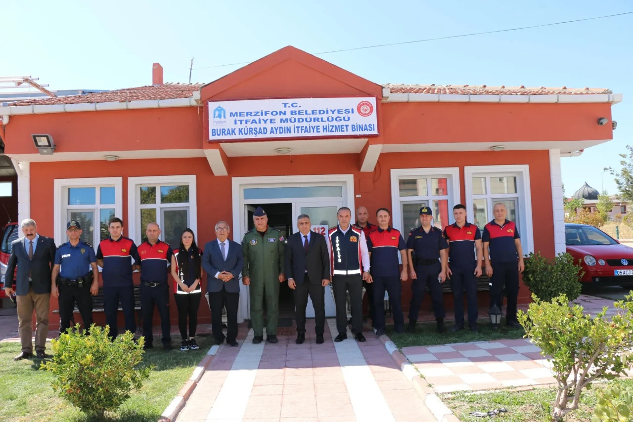 Merzifon’da İtfaiye Teşkilatına Teşekkür