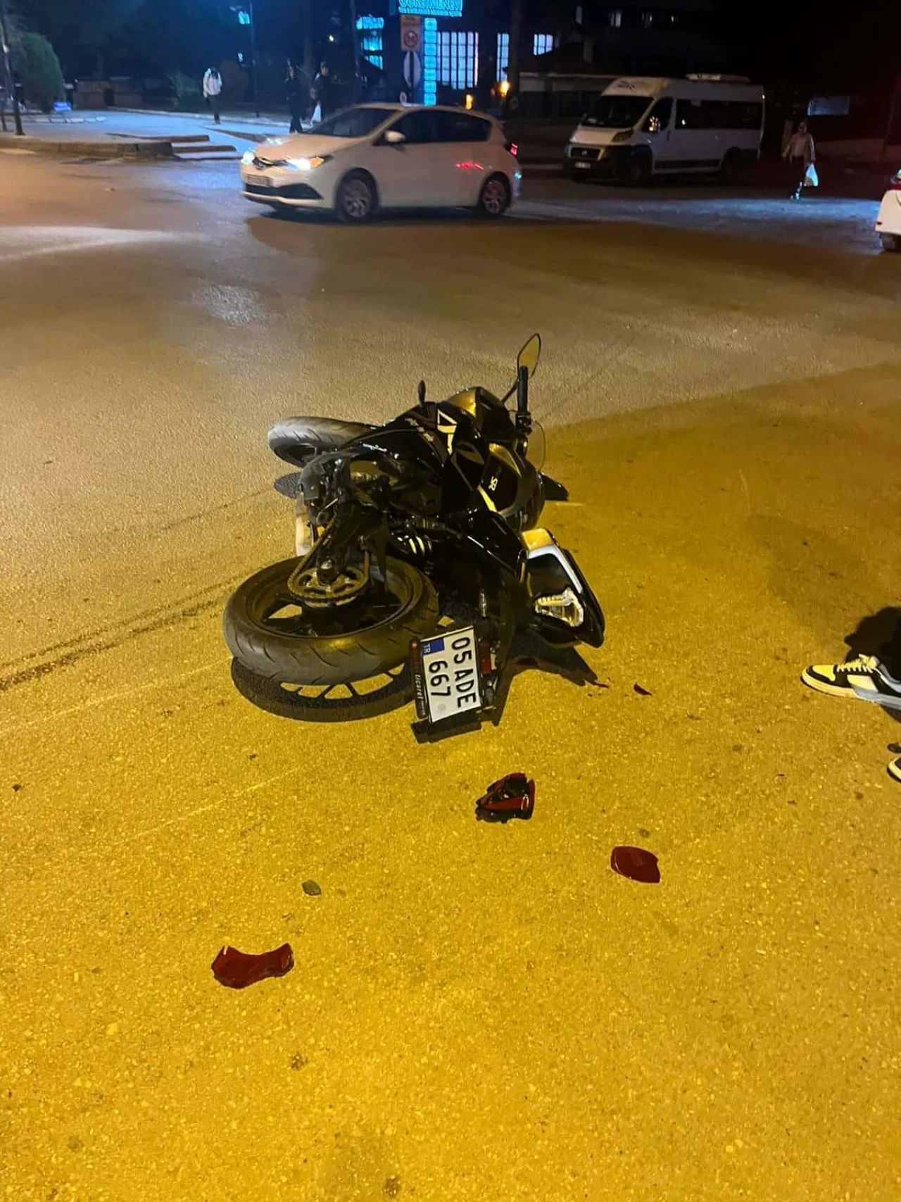 Merzifon Öğretmenevi Kavşağında Trafik Kazası