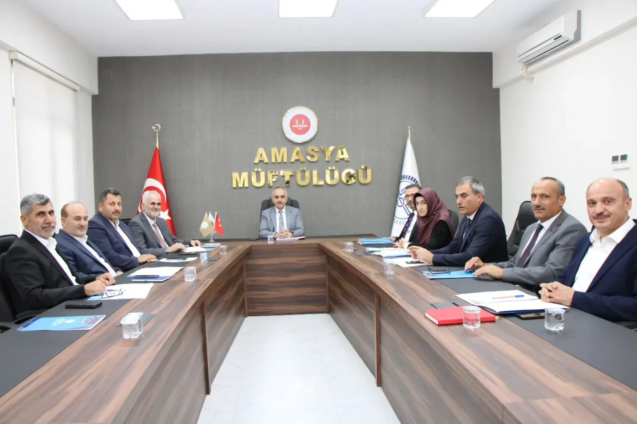 Amasya İl Müftülüğü’nde Eylül Ayı İlçe Müftüleri Toplantısı Yapıldı