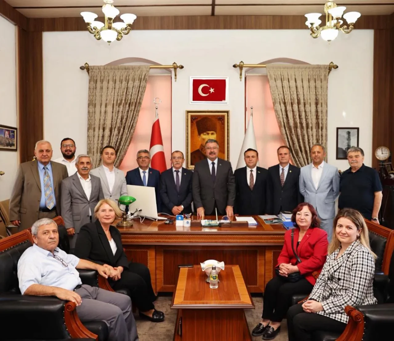 CHP İlçe Yönetimi’nden Kargı ve Karaaslan’a Nezaket Ziyareti