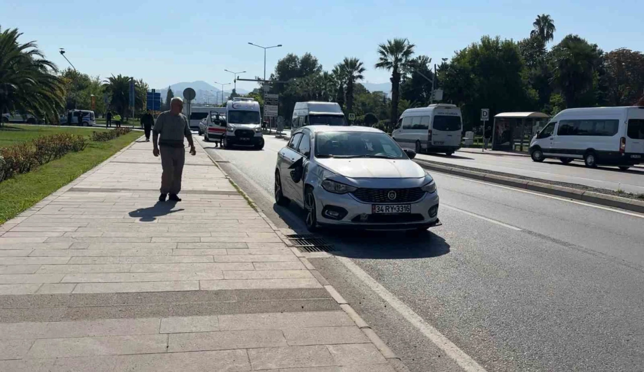 Otomobilin çarptığı kadın ağır yaralandı